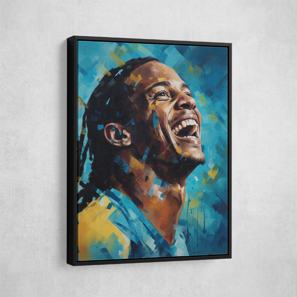 Ronaldinho Abstract Portrait 3 Wall Art