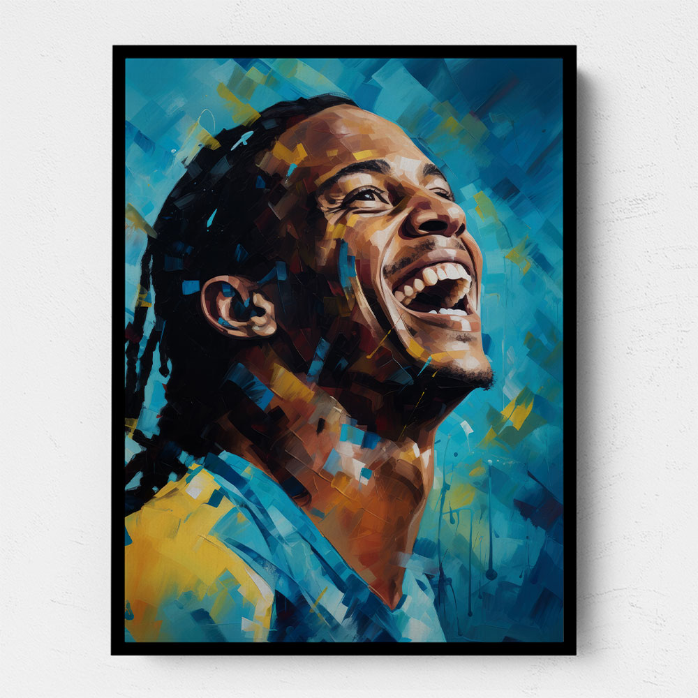 Ronaldinho Abstract Portrait 3 Wall Art