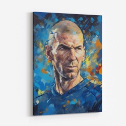 Zinedine Zidane Abstract Portrait 2 Wall Art