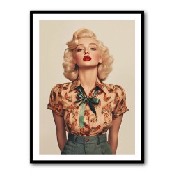 Marilyn in Gucci 3 Wall Art