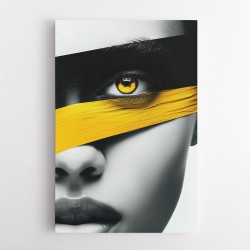 Face Striped - Yellow & Black