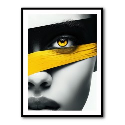 Face Striped - Yellow & Black