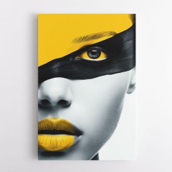 Face Striped - Yellow & Black 1