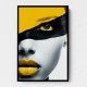Face Striped - Yellow & Black 1 Face Striped - Yellow & Black 1