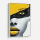 Face Striped - Yellow & Black 1 Face Striped - Yellow & Black 1
