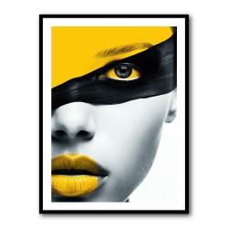 Face Striped - Yellow & Black 1
