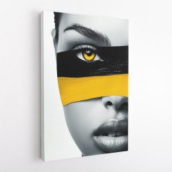 Face Striped - Yellow & Black 2