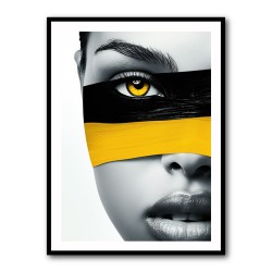 Face Striped - Yellow & Black 2