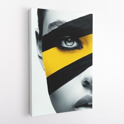 Face Striped - Yellow & Black 3