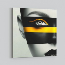 Face Striped - Yellow & Black 5