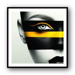 Face Striped - Yellow & Black 5