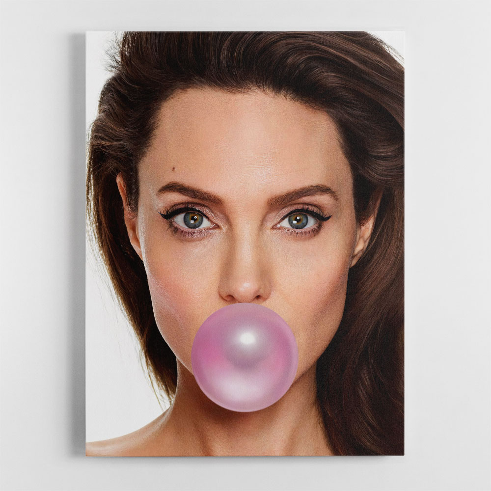 Angelina Jolie Bubble Gum