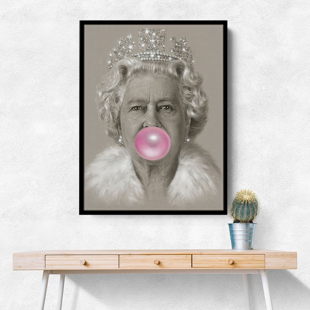 Queen Elizabeth II Pink Bubble Gum
