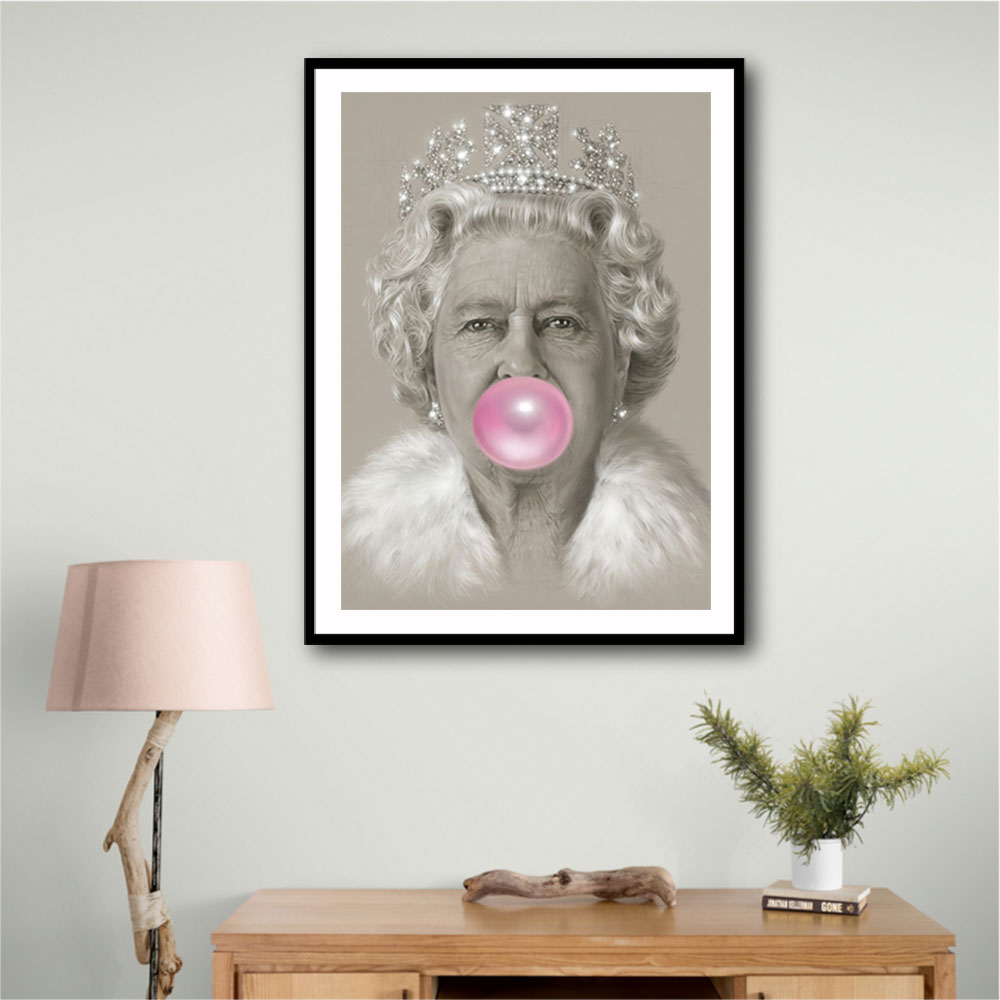 Queen Elizabeth II Pink Bubble Gum