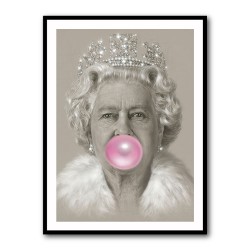 Queen Elizabeth II Pink Bubble Gum