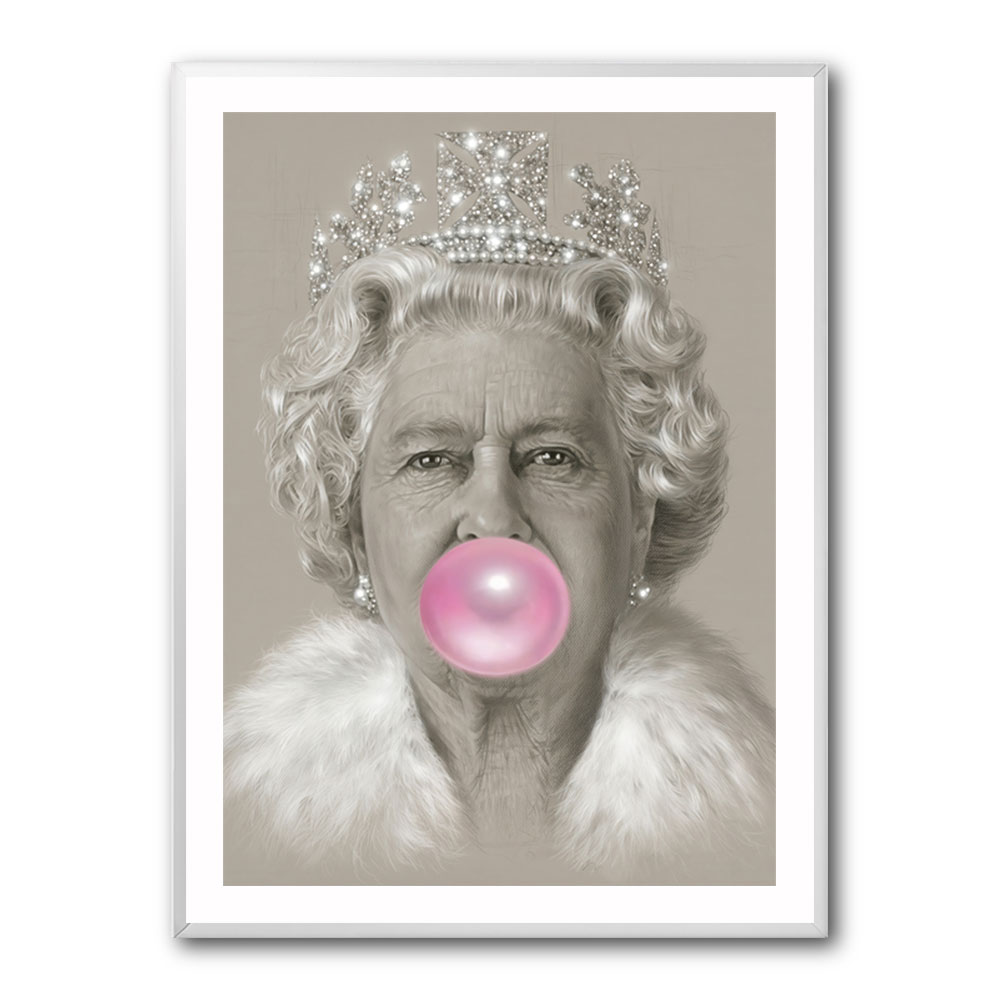 Queen Elizabeth II Pink Bubble Gum