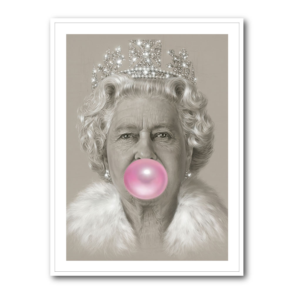 Queen Elizabeth II Pink Bubble Gum