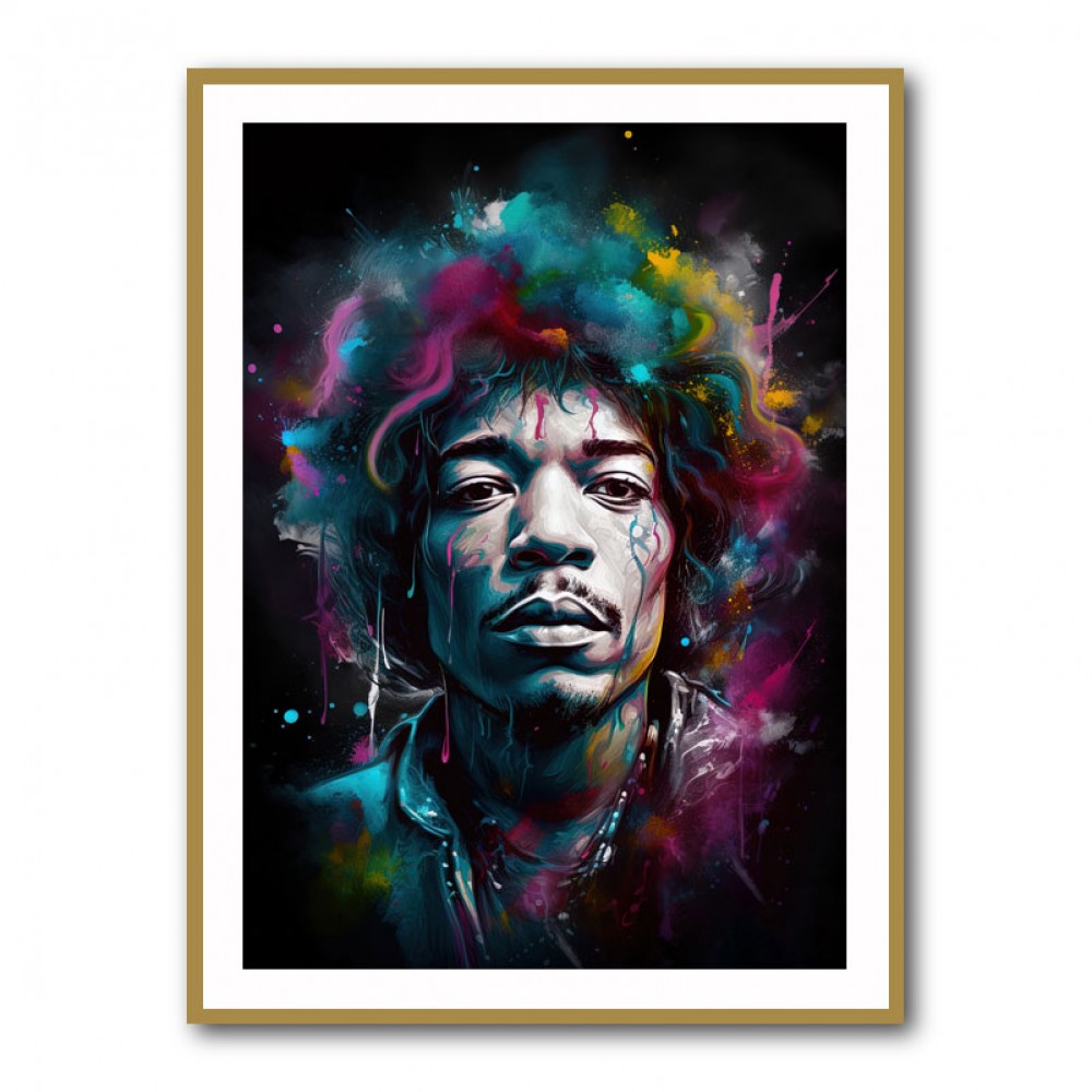 Jimi Hendrix 2 Wall Art