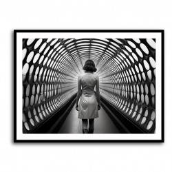 London Underground Lady Wall Art