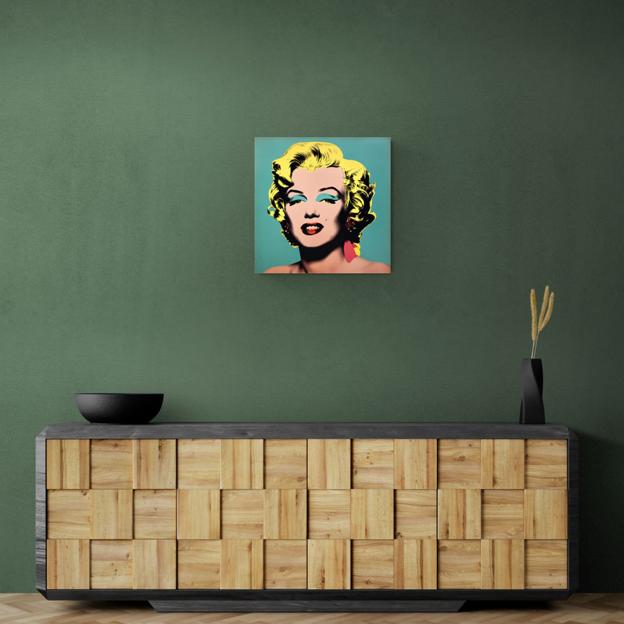 Marilyn Monroe Pop Art in Warhol Style Wall Art