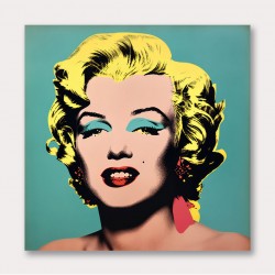 Marilyn Monroe Pop Art in Warhol Style