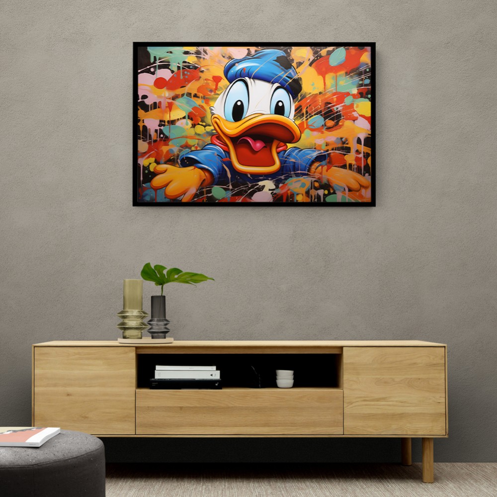 Graffiti Duck Wall Art