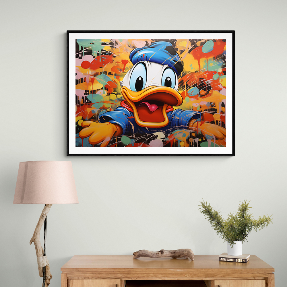 Graffiti Duck Wall Art