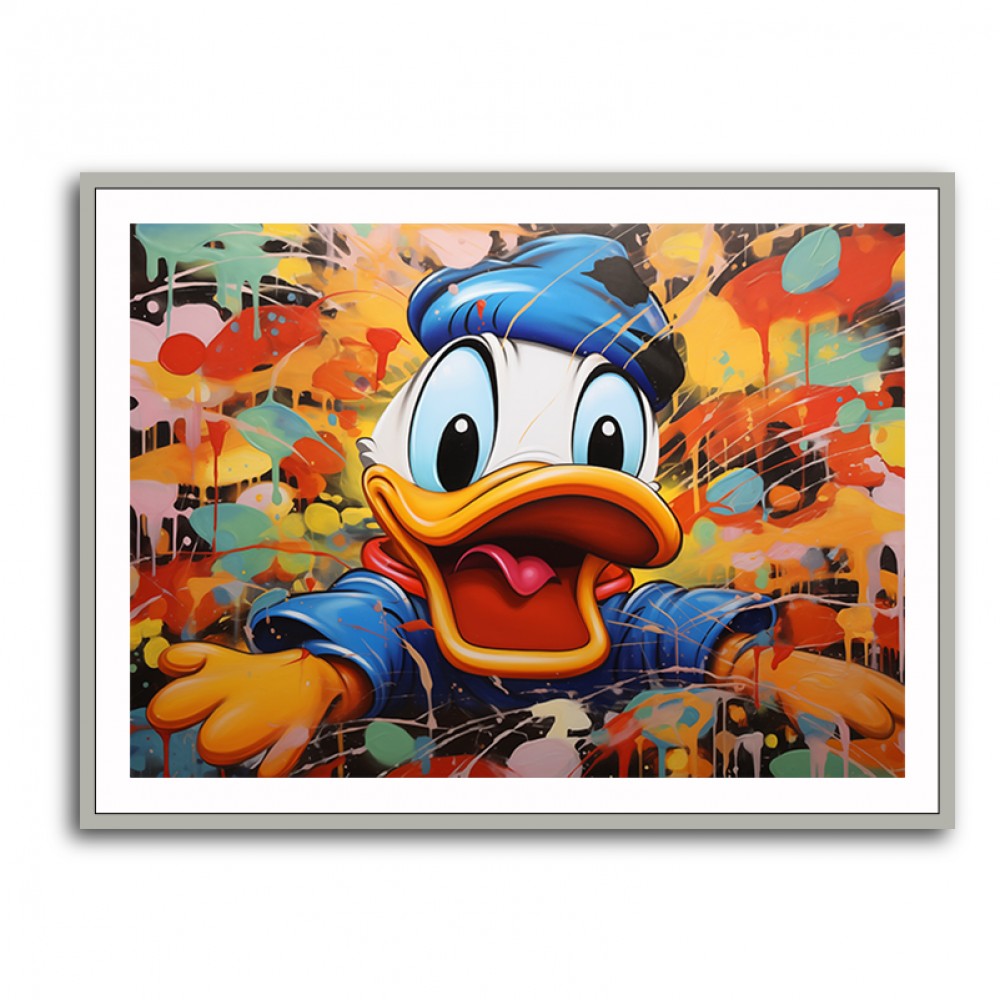 Graffiti Duck Wall Art