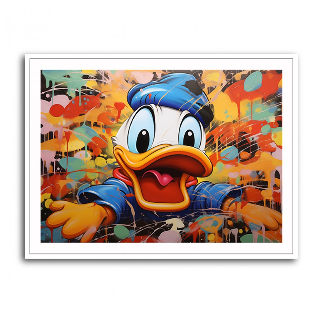 Graffiti Duck Wall Art