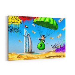 Gilded Descent Dubai Wall Art
