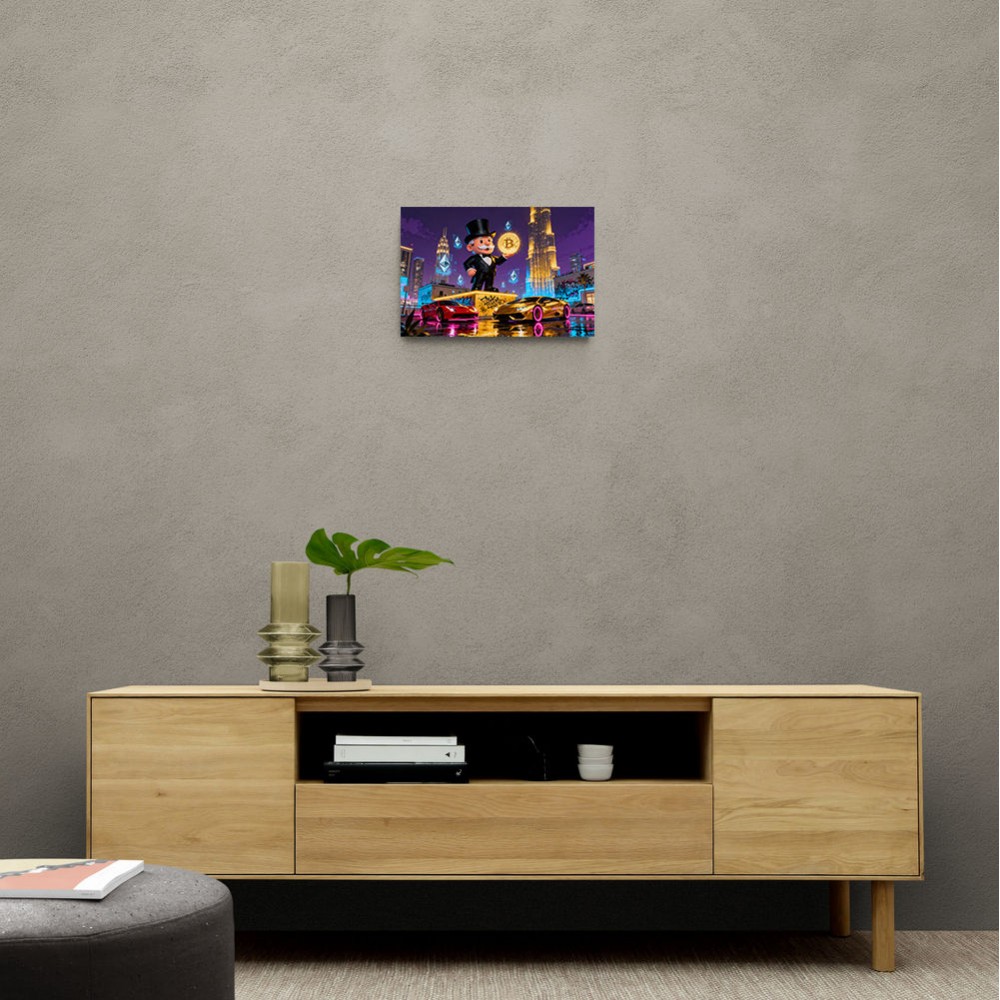 Crypto King Dubai Wall Art