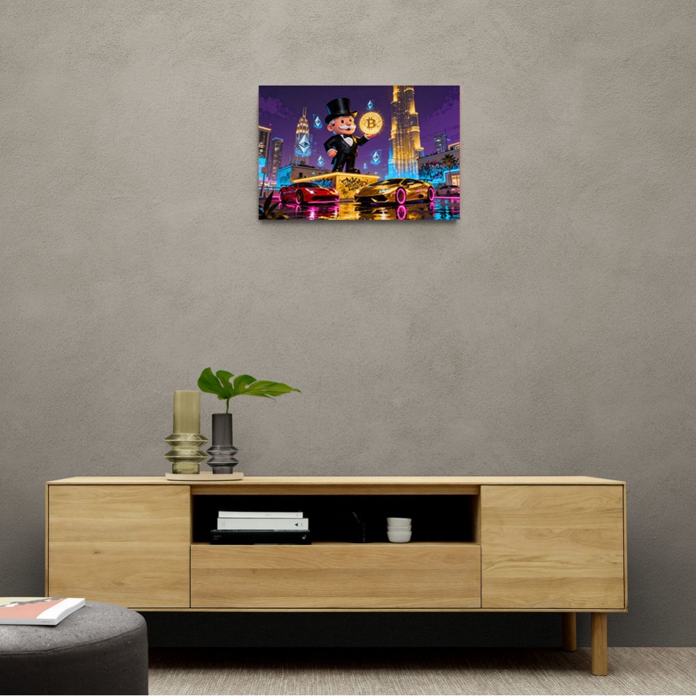 Crypto King Dubai Wall Art