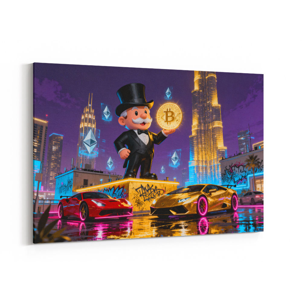 Crypto King Dubai Wall Art