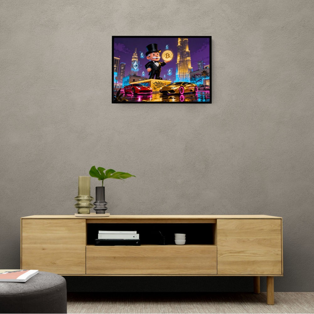 Crypto King Dubai Wall Art