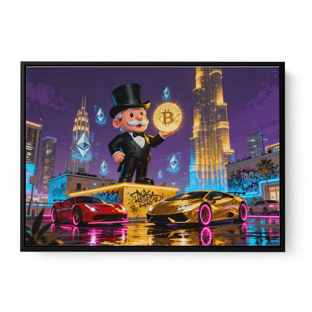 Crypto King Dubai Wall Art