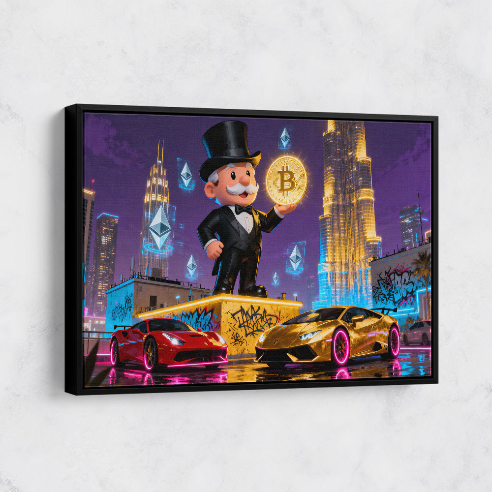 Crypto King Dubai Wall Art