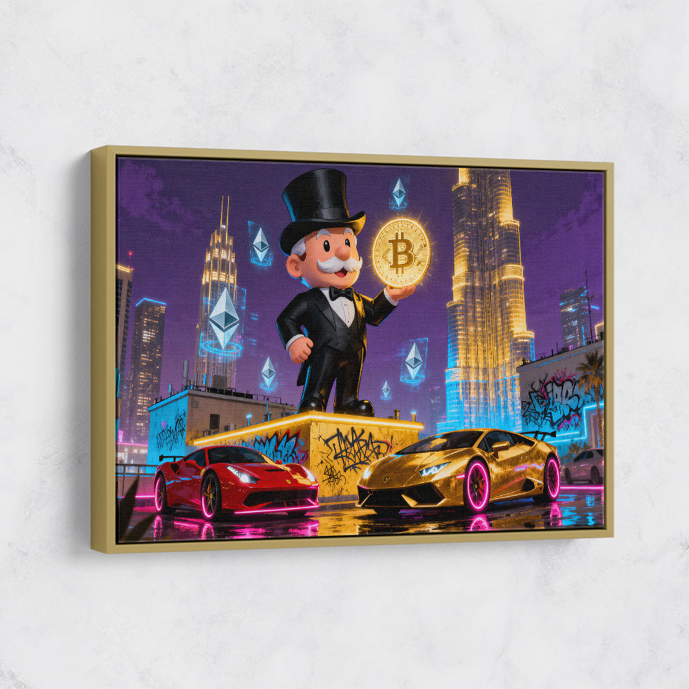 Crypto King Dubai Wall Art
