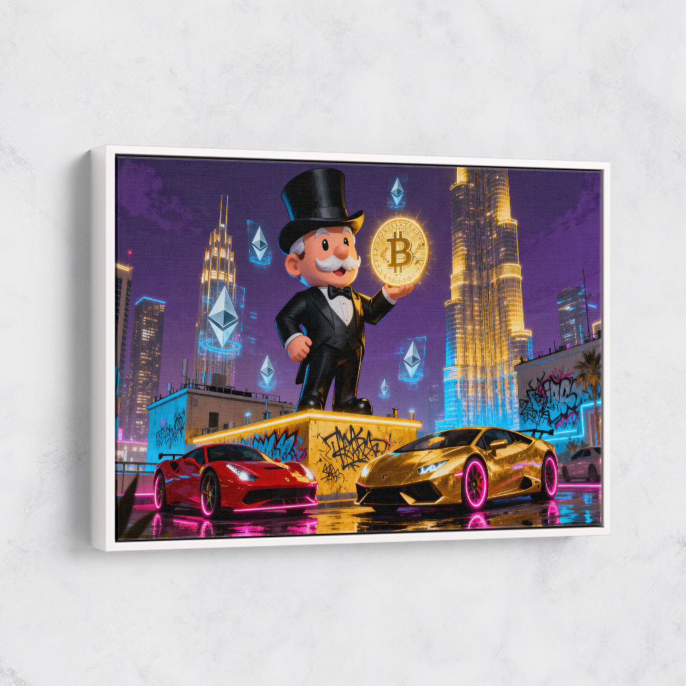 Crypto King Dubai Wall Art