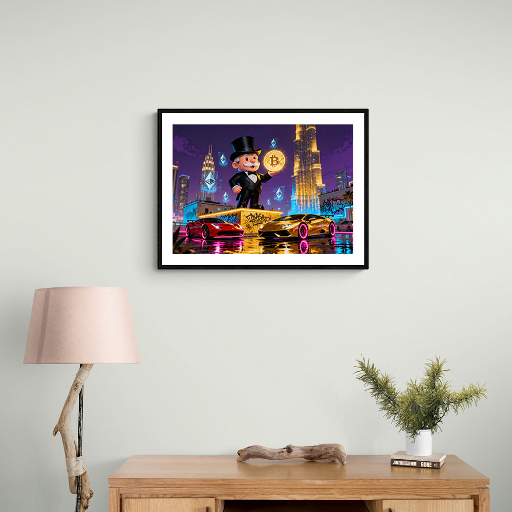 Crypto King Dubai Wall Art