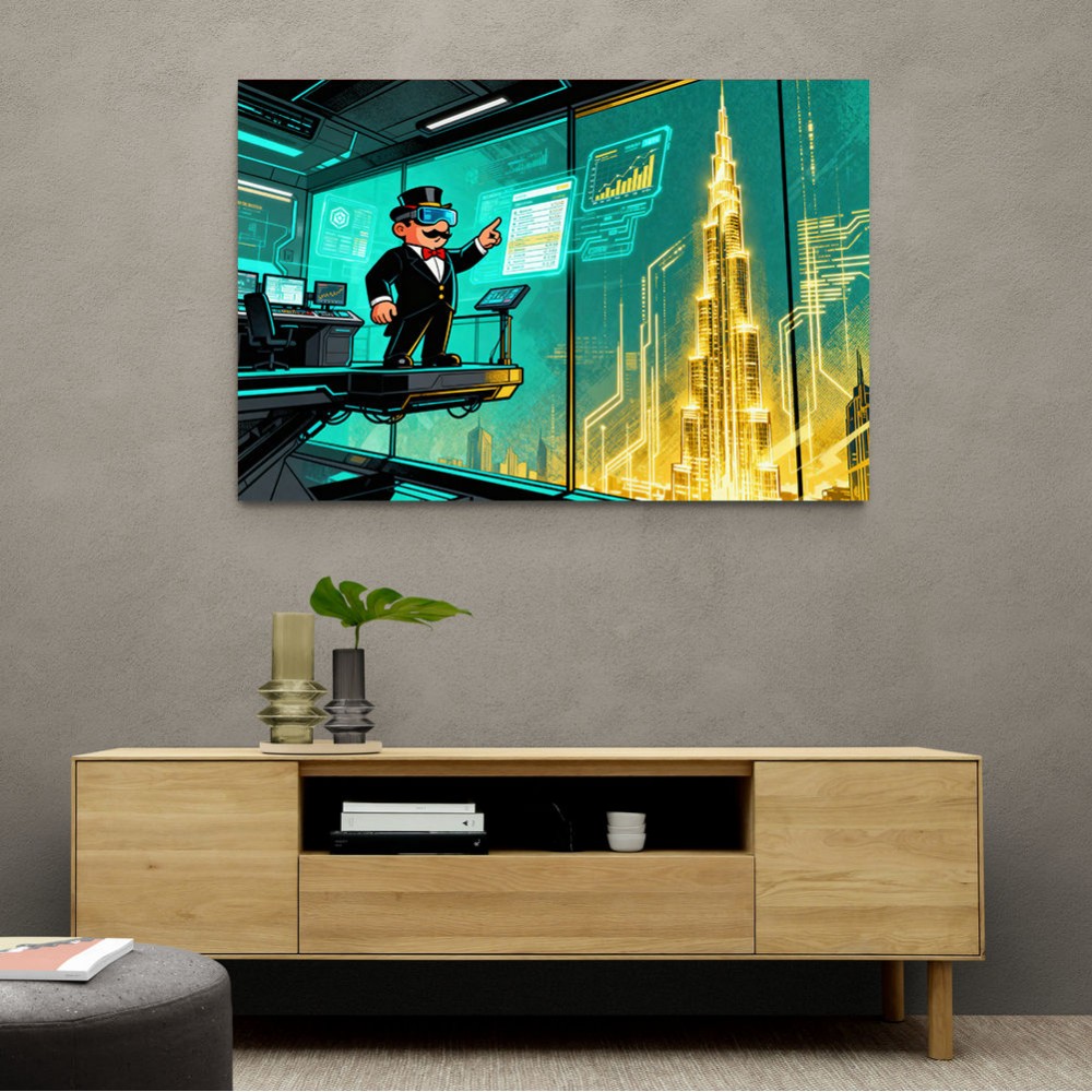 Cathedral of Crypto Code Wall Art
