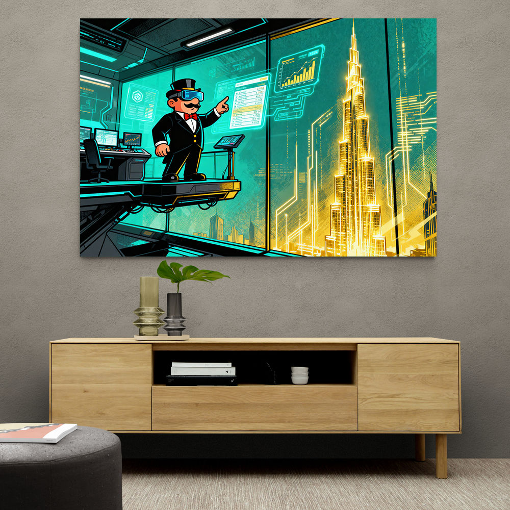 Cathedral of Crypto Code Wall Art