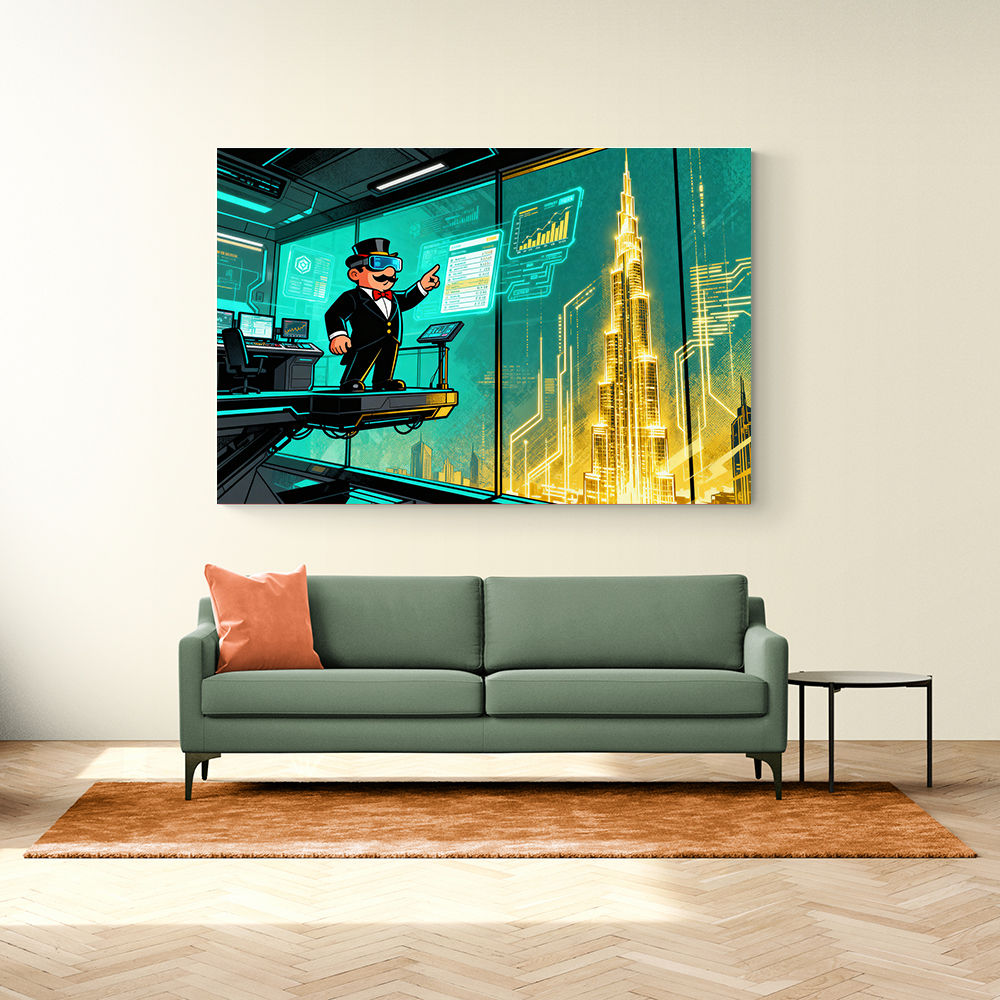 Cathedral of Crypto Code Wall Art