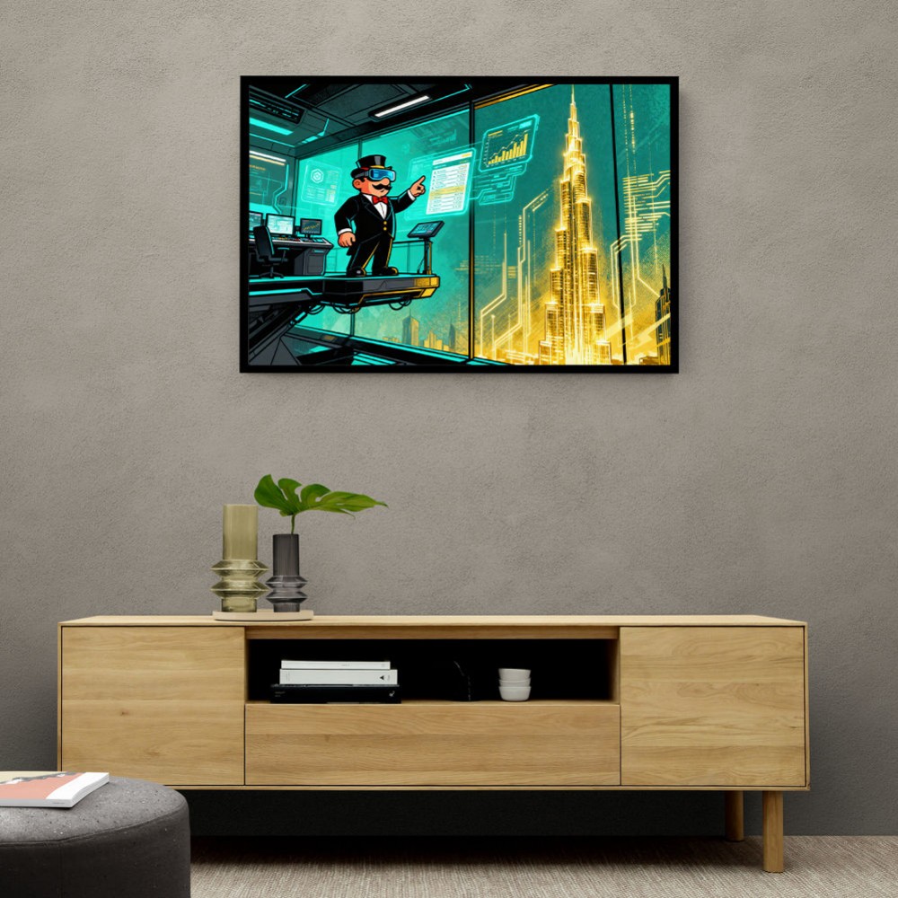 Cathedral of Crypto Code Wall Art