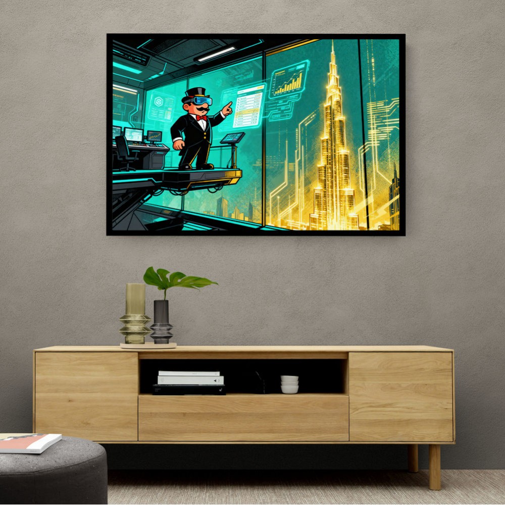 Cathedral of Crypto Code Wall Art