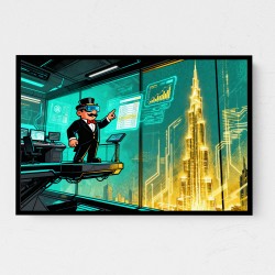 Cathedral of Crypto Code Wall Art