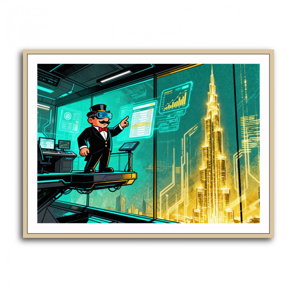 Cathedral of Crypto Code Wall Art
