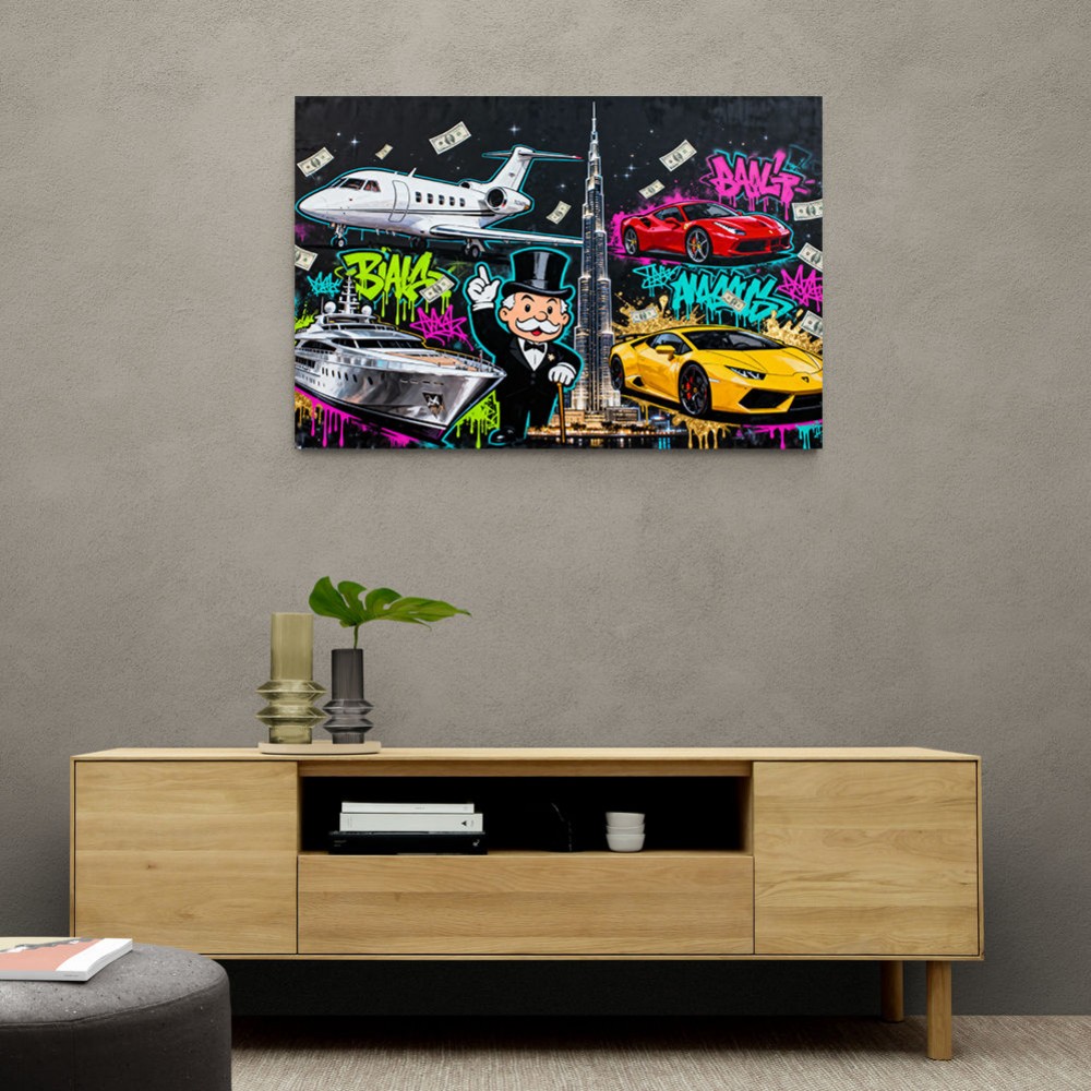 Neon Tycoon Wall Art