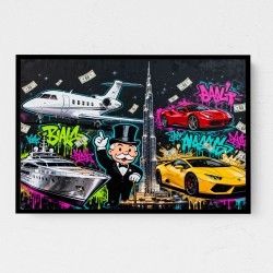 Neon Tycoon Wall Art