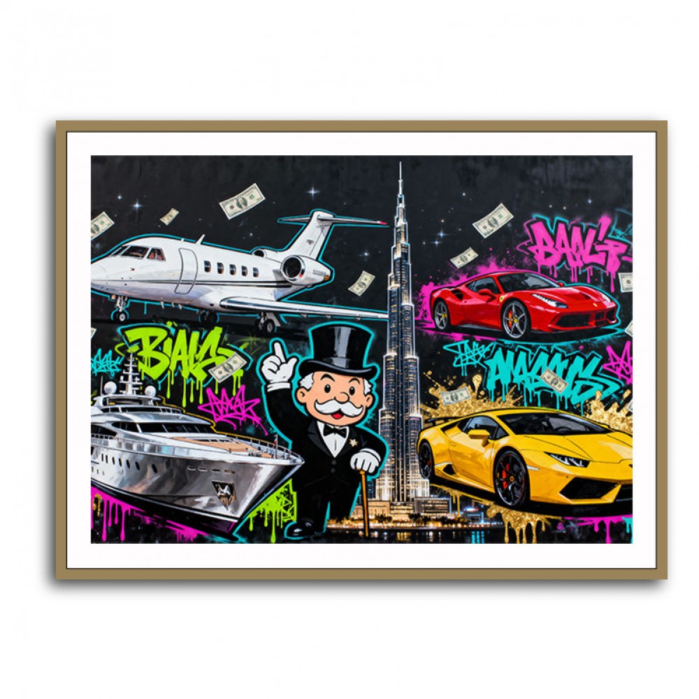 Neon Tycoon Wall Art