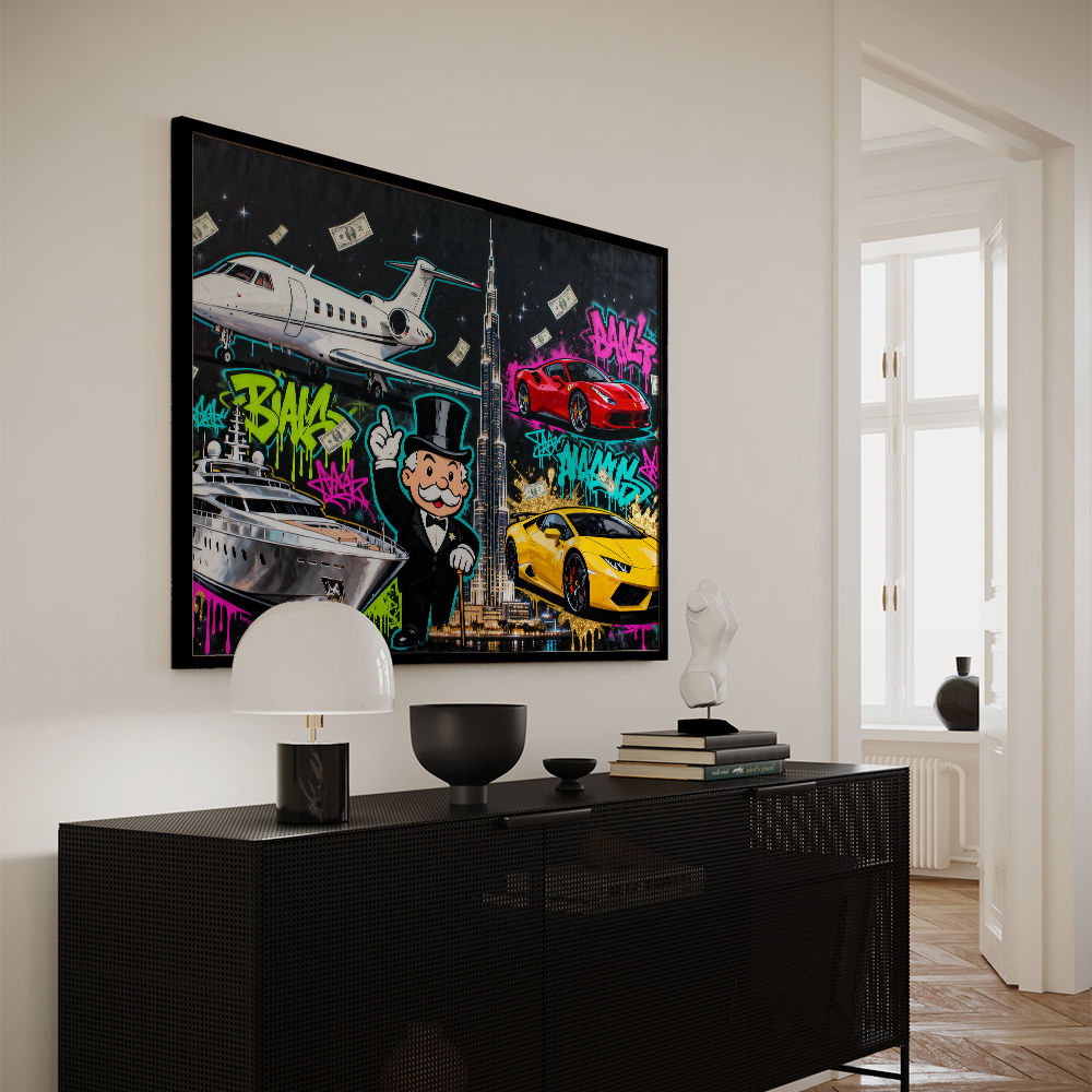 Neon Tycoon Wall Art